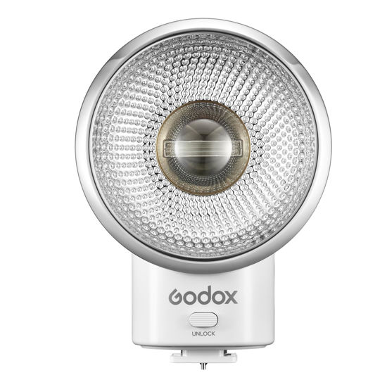 Picture of Godox Lux Elf Retro Camera Flash, Built-in Battery GN6 with 5 Levels Flash Power, 6200K±300K with S1/S2 Optical Control, On Camera Flash for Canon, for Nikon, for Sony, for Fuji, for Olympus Camera