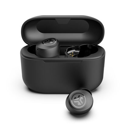 Picture of JLab Go Air Pop True Wireless Bluetooth Earbuds & Charging Case - Black, Dual Connect, IPX4 Sweat Resistance, Bluetooth 5 Connection, 3 EQ Sound Settings Signature, Balanced, Bass Boost
