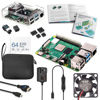 Picture of Vilros Raspberry Pi 4 Complete Starter Kit- Includes Raspberry Pi 4 Board, Fan Cooled Case, 64GB Preloaded Micro SD Card and More (8GB, Clear Transparent Case)