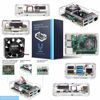 Picture of Vilros Raspberry Pi 4 Complete Starter Kit- Includes Raspberry Pi 4 Board, Fan Cooled Case, 64GB Preloaded Micro SD Card and More (8GB, Clear Transparent Case)