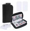 Picture of Eco-Fused Memory Card Case - Fits up to 22x SD, SDHC, Micro SD, Mini SD and 4X CF - Holder with 22 Slots (Black - 2 Pack)