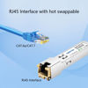 Picture of QINIYEK SFP to RJ45 Copper Module, 10Gbase-T SFP+ Copper Ethernet Gbic Compatible for Cisco,Meraki,Ubiquiti,D/TP Link,Supermicro,Netgear,Broadcom, CAT.6a/CAT7 Cable; 30m