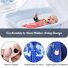 Picture of 2 Pack Airtag Holder for Kids Hidden,GPS Tracker Case, Anti-Removal Airtag Silicone Case with Pins, Suitable for Children, Elderly, Pets, Backpack, Luggage (White & Pink, 2 Pack)