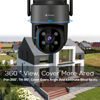 Picture of Kittyhok Solar Camera Security Outdoor | 2k Black Wireless Security Camera Outdoor, Solar Powered, 360° Viewing, Human Detection, Spotlight for Home Security, Local Storage