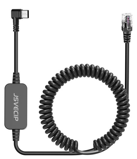 Picture of Radar Detector Cable,USB C to RJ11 Plug Cable,Replacement Power Cable for Radar Detectors,Compatible with Unide R3/7/1,Escort 360 Passport 9500i/7500S/8500/7500 etc Radar Detectors(RJ11-6.56FT)