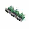 Picture of Zovfam DB9 Connector 9 Pin Male Adapter Breakout Board Connector RS232 Serial to DSUB Terminal Block Connector Signal Module with Screwlocks Jack Screws 3 Pack
