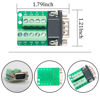Picture of Zovfam DB9 Connector 9 Pin Male Adapter Breakout Board Connector RS232 Serial to DSUB Terminal Block Connector Signal Module with Screwlocks Jack Screws 3 Pack