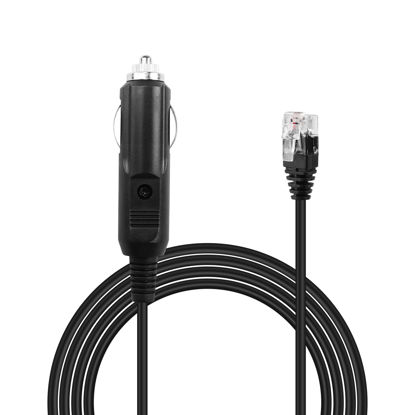 Picture of PNGKNYOCN Radar Detector Adapter Cable，12V Car Cigarette Lighter to RJ11 Power Adapter Cable with 2A Fuse for Powering Radar Detectors with RJ11 Jacks(1.5M/4.9FT)