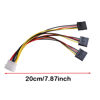 Picture of ThtRht 3 Pack 4Pin Molex to 3X Sata 15Pin Splitter Connector Power Supply Cable Adapter Male LP4 4 Pin IDE to HDD Hard Drive ATA Female Port for Additional Multi Caddy Computer PC Desktop