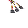 Picture of ThtRht 3 Pack 4Pin Molex to 3X Sata 15Pin Splitter Connector Power Supply Cable Adapter Male LP4 4 Pin IDE to HDD Hard Drive ATA Female Port for Additional Multi Caddy Computer PC Desktop