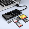 Picture of USB3.0 Multi-Card Reader, SD/TF/CF/Micro SD/XD/MS 7 in 1 Fast 5Gbps Memory Card Reader/Writer/Hub for SD SDXC SDHC CF CFI TF Micro SD Micro SDXC Micro SDHC MS MMC UHS-I Cards,for Windows/Linux/Mac OS
