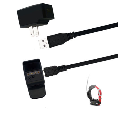 Picture of Charger Clip Sync USB Adapter for Garmin Dog Collar T5 Mini, TT15 Mini, Dog Tracking Collar with GPS Replacement USB Charging Cable Clip, USB Plug.