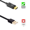 Picture of Anbear DisplayPort to VGA Adapter, Display Port to VGA Converter Gold Plated (Male to Female) for DisplayPort Enabled Desktops and Laptops to VGA Converter Connect Displays (Black, 5 Pack)