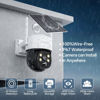 Picture of SMPETUYO Security Outdoor Camera Wireless: 10" LCD Monitor NVR kit with 4pcs Solar Cameras, 360° Pan & Tilt with Full Color Night Vision, 2-Way Talk,2K Battery Camera for Home Surveillance System