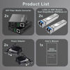 Picture of 2Pack SFP LC SingleMode Fiber to Ethernet Media Converter, Included 2PCS Bidi SFP Dual LC Gigabit Transceiver Modules, 1.25Gbps, 1000Base-LX to 10/100/1000Base-TX, 1310nm, SMF, Up to 20KM Transmission