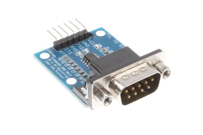 Picture of NOYITO TTL to RS232 Module TTL RS232 Male Female Mutual Conversion Module Serial Level Conversion to SP232 TTL Serial Port Communicates with RS232 Level Device 15KV ESD Protect (Male)
