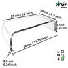 Picture of Mnixy AMT Premium Acrylic Clear Monitor Riser Laptop/PC/Multimedia Monitor Stand for Home Office (Small- 2 Pack)