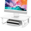 Picture of BESIGN MS01 Monitor Stand Riser, Height Adjustable Laptop Stand, Computer Monitor Stand for Monitor, Computer,Laptop,Printer (White)