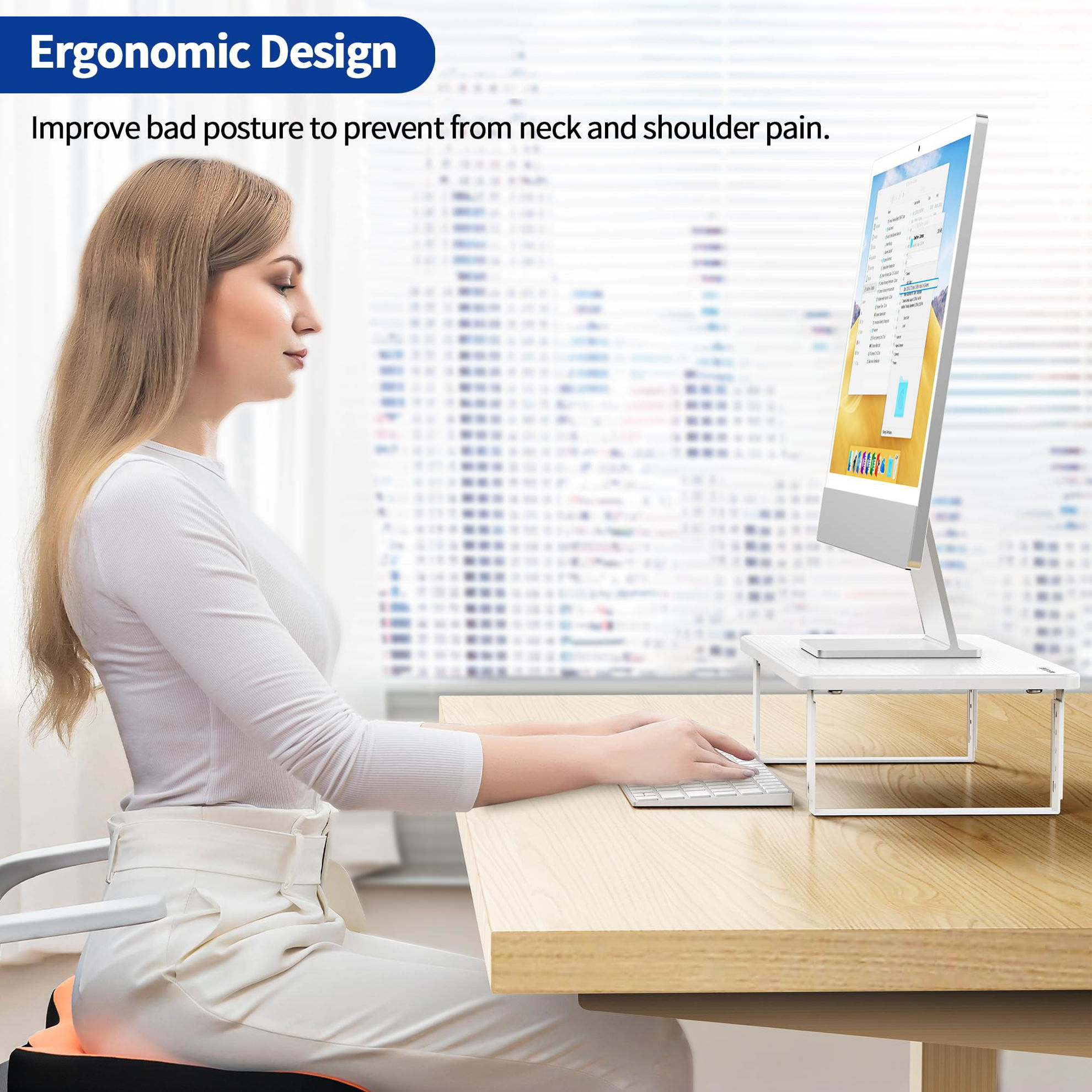 GetUSCart- BESIGN MS01 Monitor Stand Riser, Height Adjustable Laptop ...