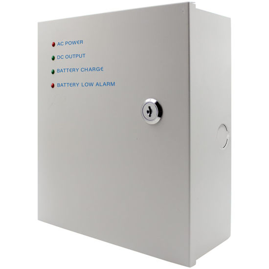 Picture of Power Supply Control AC 110-240V to DC 12V 5A Metal Boxed Cabinet Regulated UPS Power Supply Unit with Backup Battery Link for Door Access Entry System (Battery Not Included) (SP1205B（ DC12V / 5A ）)