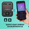 Picture of ChargeWorx FM Transmitter Bluetooth for Car, Fast USB-C and USB Car Chargers - Stream All Phone Music and Hands-Free Calls | Wireless Bluetooth Car Adapter | Stay Charged on The Go!
