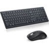 Picture of CITLLA M9300 Wireless Keyboard Mouse Combo, 2-in-1 USB Receiver and Two Bluetooth, Multi Device Silent Keyboard for Computer, Laptop, Office, Work