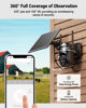 Picture of Tefrio Cellular Security Camera Outdoor with 4G LTE SIM Card, No WiFi Needed, Support Unlimited Data Plan, 360° Live Video, PIR Motion Alerts, 2K Color Night Vision, Remote Access for Farm/Jobiste