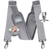 Picture of ZINZ 77 Inch Shoulder Strap Univesal Bag Strap with Fixed Pad Ultra Thick Plus Long & Breathable Cushion, Replacement Strap for Bags,Gray
