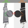 Picture of ZINZ 77 Inch Shoulder Strap Univesal Bag Strap with Fixed Pad Ultra Thick Plus Long & Breathable Cushion, Replacement Strap for Bags,Gray