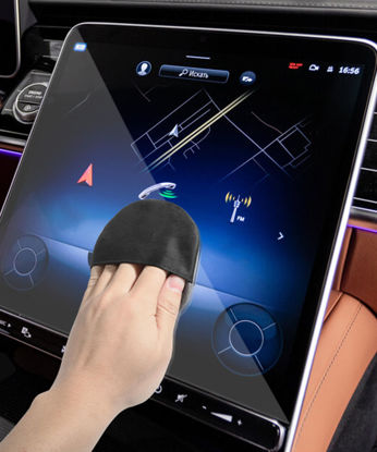 Picture of RACOONA Car Screen Cleaner,Screen Cleaning Pad Cloth Wipes,Car Accessories Microfiber Touch Screen Cleaner,Soft Cloth Wipes for Tesla Central Control Screen,Car Dashboard/Display (Round)