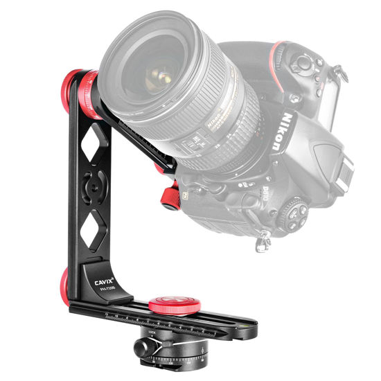 Picture of CAVIX PH-720B Compact Gimbal Head with QR Clamp and Plate, Indexing Rotator for 360 x 360° Panoramic Photos