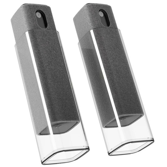 Picture of Screen Cleaner Spray and Wipe by EVEO - Computer Screen Cleaner, Laptop Screen Cleaner, Car Screen Cleaner, iPad Screen Cleaner, iPhone 2in1 Touchscreen Mist Cleaner - 2 Pack (Grey)