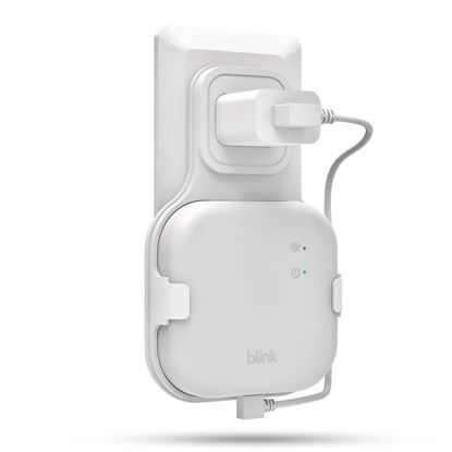 Picture of All-New Outlet Mount Compatible with Blink Sync Module XR | Space-Saving Wall Holder Mounting Bracket | Blink Module XR Accessories | USB-C Cable Included | White