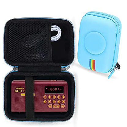 Picture of Leayjeen Travel Carry Case Compatible with Wonder Bible NIV- The Talking Audio Bible Player (New International Version)(Case Only)(Blue)