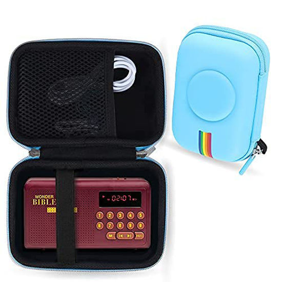 Picture of Leayjeen Travel Carry Case Compatible with Wonder Bible NIV- The Talking Audio Bible Player (New International Version)(Case Only)(Blue)