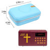 Picture of Leayjeen Travel Carry Case Compatible with Wonder Bible NIV- The Talking Audio Bible Player (New International Version)(Case Only)(Blue)