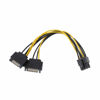 Picture of axGear Dual SATA to PCI-E Power Cable 15Pin SATA to 8 pin / 6 pin Video Card Power Wire