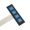 Picture of Ruiwaer 4PCS Matrix Array 4 Key Membrane Switch Keypad Keyboard Membrane 1x4 Keypad