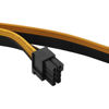 Picture of lilila-ree (2-Pack) 6 Pin to 8 Pin PCIe Adapter for CoolerMaster and Thermaltake PSUs with 6 Pin Port, 6 Pin Male to 8 Pin (6+2) PCI Express Cable 20-inch(51cm)