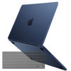 Picture of Soonjet for MacBook Air 13.6 inch Case M3 M2 2024-2022 Model A3113 A2681, Sturdy Protective Hard Shell Case + Translucent Keyboard Cover for MacBook Air 13 inch Case - Midnight Clear