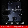 Picture of Soonjet for MacBook Air 13.6 inch Case M3 M2 2024-2022 Model A3113 A2681, Sturdy Protective Hard Shell Case + Translucent Keyboard Cover for MacBook Air 13 inch Case - Midnight Clear