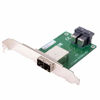 Picture of Cablecc Dual Ports Mini SAS HD SFF-8644 to Internal SAS HD SFF-8643 PCBA Female Adapter with Low Profile Bracket