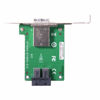 Picture of Cablecc Dual Ports Mini SAS HD SFF-8644 to Internal SAS HD SFF-8643 PCBA Female Adapter with Low Profile Bracket