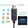 Picture of USB to TTL UART Serial 5V 3.3V Adapter Converter Cable 6 Pin 0.1 inch Pitch Female Socket TTL-232r-RPI Debug Terminal Cable With FTDI Chip for Windows 10 8 7 XP Vista Android Mac OS … (Logic 5V Level)