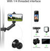 Picture of Taisioner Super Camera Clamp Mount 3.6" Socket Arm 360°Ball Head Magic Arm 1/4" Thread for Canon Nikon/Digital Camera/DSLR/Gopro/Insta360/LED Light(Gopro Adapter,Phone Holder)