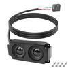 Picture of XMSJSIY Motherboard Speaker Internal USB PC Computer Speaker 9 Pin for Desktop Case Audio Stereo Loudspeaker Hidden Small Type DIY-0.6M/1.9FT 1 Pair