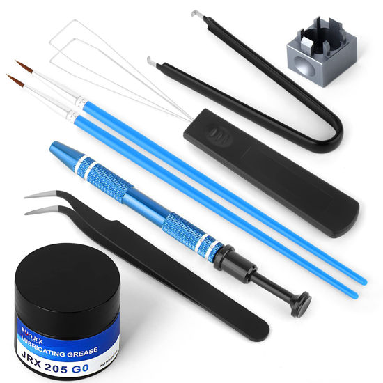 Picture of RUNJRX Keyboard Lube Kit and Switch Lube 15g/0.53oz JRX-205 G0 with Switch Opener Tweezers for Custom Keyboard