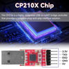 Picture of YELUFT CP2102 USB to TTL Module - Serial Converter Adapter Downloader for UART STC 3.3V and 5V Programming Microcontrollers with Jumper Cable
