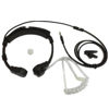 Picture of Lsgoodcare 3.5MM Plug Adjustable Throat Mic Anti-Noise Tactical Neckband Vocal Hands-Free in-Ear Military Air Tube Covert Earpiece Headset Compatible with PC Computer PS5 Cellphone Ect 3.5MM Device