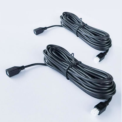 Picture of 2 Pcs Parking Sensors Extension Cord Parktronic Backup Radar 2 Pin Cable Line Kit for Car Auto Vehicle